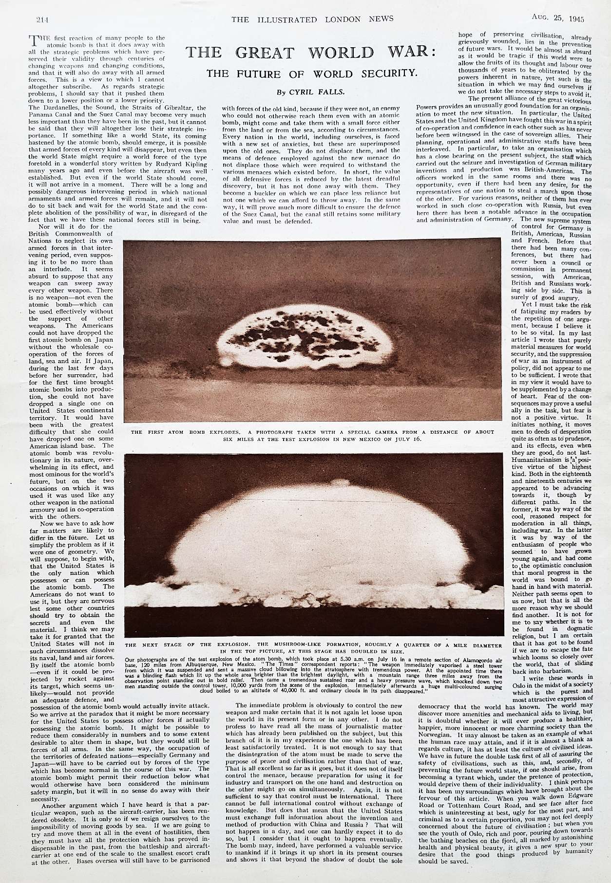 The Atom Bomb